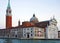 San Giorgio Maggiore island and church in Venice Italy