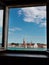 San Giorgio Maggiore Isle: View from a window, Venice, Italy