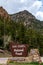 San isabel national forest sign in colorado