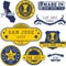 San Jose city, CA, generic stamps and signs