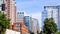 San Jose`s downtown skyline, with residential high rises and modern office buildings; Silicon Valley, California