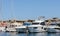 SAN JOSE, SPAIN - 23 MAY 2023 Small port with a berth for ships in a former fishing village called San Jose, Almeria, Spain