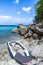 San Juan Beach and old boat