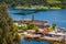 San Juan, Chiloe Island, Chile - View of San Juan and Its Shipyards and the Wooden Jesuit Church