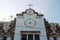 San Juan de Letran college clock facade at Intramuros in Manila, Philippines