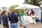 San Juan Islands Farmers Market, the Coffee Stand, vendor, tent, Friday Harbor