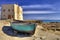 San Leonardo Watchtower, on Pilone bay, Ostuni village, Salento