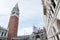 San Marco Campanile, Basilica and Doges Palace. Venice, Italy