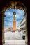 San Marco square with Campanile before the rain. Venice, Italy.