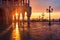 San Marco square at sunrise, Venice, Italy