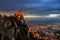 San Marino fortress of Guaita at sunset