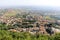 San Marino, San Marino Republic, July 1 2019: City Cable Car that connect to the fortress rock in San Marino Republic