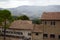 San Marino top view. Beautiful panoram of San Marino. Dark heavy