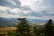 San Marino top view. Beautiful panoram of San Marino. Dark heavy