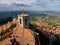 San Marino town from above. Italy