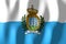 San Marino - waving flag - 3D illustration