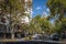 San Martin Avenue and Edificio Gomez Building - Mendoza, Argentina