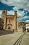 San Martin Church and Pizarro statue at the Plaza Mayor of Trujill