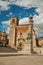 San Martin Church and Pizarro statue at the Plaza Mayor of Trujillo