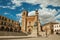 San Martin Church and Pizarro statue in the Plaza Mayor of Trujillo