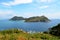 San MartiÃ±o Island view from Faro Island (Islas Cies, Spain)