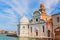 San Michele church on a venetian island. Cemetery in Venice, Italy.