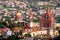 San Miguel de Allende aerial in guanajuato, mexico