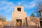 San Miguel Mission at sunset, Santa Fe, New Mexico