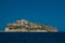 San Nicola island from the nearby San Domino island, with the Abbey of Santa Maria a Mare fortified complex