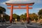 San no Torii the third gate of Tsurugaoka Hachimangu. Kamakura. Japan