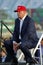 SAN PEDRO, CA - SEPTEMBER 15, 2015: Donald Trump, 2016 Republican presidential candidate, speaks during a rally aboard the Battles