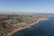 San Pedro Coastline Aerial Los Angeles California