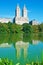 San Remo building and pond in Central park, New York