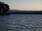 San Roque lake at dusk, Villa Carlos Paz, Cordoba, Argentina