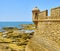 San Sebastian Castle, a fortress in La Caleta island. Cadiz, Spain