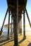 San Simeon pier with waves, near Hearst Castle, California, USA