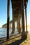 San Simeon pier with waves, near Hearst Castle, California, USA