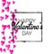 San Valentin Day Texture. Abstract Design For Party. Luxury Fram