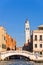 San Zaccaria bridge and bell tower in Venice