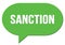 SANCTION text written in a green speech bubble