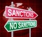 Sanctions Or No Against North Korea 3d Illustration