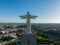 Sanctuary of Christ the King. Catholic monument dedicated to the Sacred Heart of Jesus Christ overlooking the city of Lisbon in