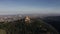 Sanctuary of the Madonna di San Luca basilica, aerial view. Bologna, Italy