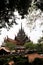 The sanctuary of truth in Thailand on nature background