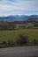 Sancy`s mountain chain in spring