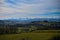 Sancy`s mountain chain in spring