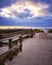 Sand away to the beach in Ahrenshoop in Mecklenburg-Western Pomerania on the peninsula Fischland-Darss-Zingst on the Baltic Sea