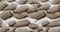 Sand bag pattern gray and old storm protection background covered with snow