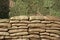 Sand bags wall