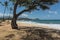 Sand beach along the Maili Coast, Oahu, Hawai